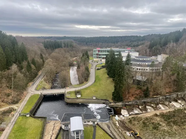 Wesertalsperre (dam and reservoir) in Eupen, Belgium