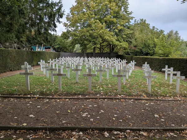 Belgian military cemetery for the fallen of the Battle of the Albert Canal, 10 May 1940.