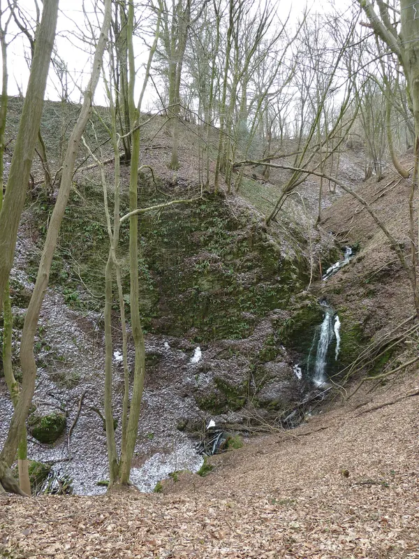 Chantoire de Grandchamp, chantoir near Adzeu, province Liège, Belgium