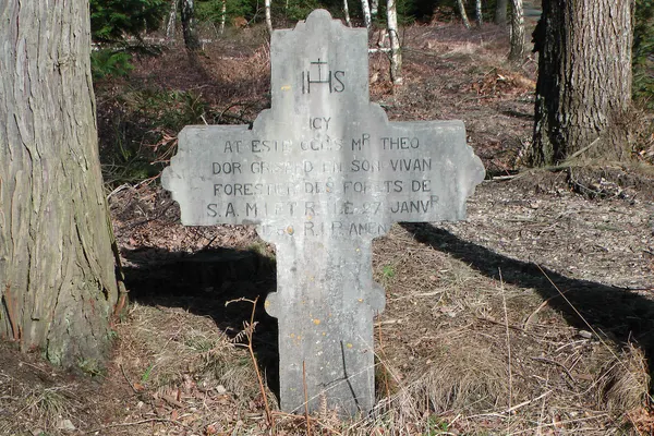 Erected in memory of a killed forester