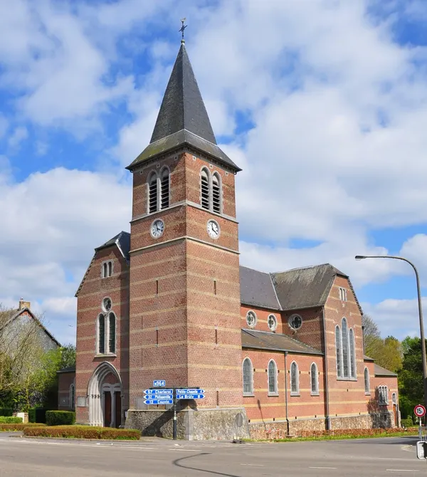 The Saint Peter and Paul church in Cul-des-Sarts (Couvin municipality, Namur Province, Belgium).