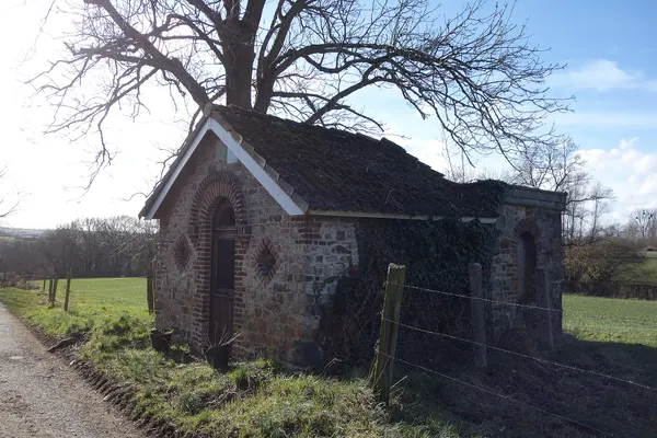 Sint-Luciakapel in Macra, gemeente Aubel, in februari 2025.