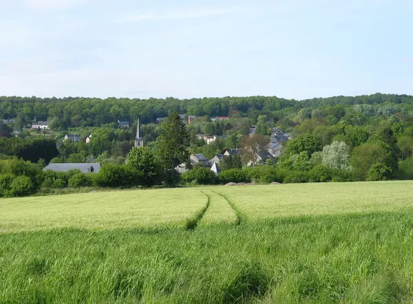 Mozet (Belgium), view on the village.