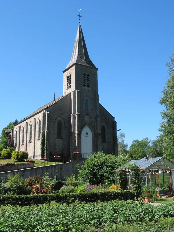 Lompret, (Belgium), the St Nicolas’ church (1879).
