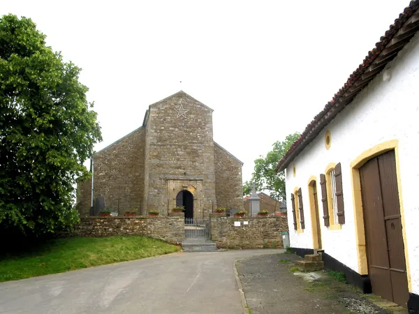 Montquintin (Belgium), the St Quentin church (XIIth century).