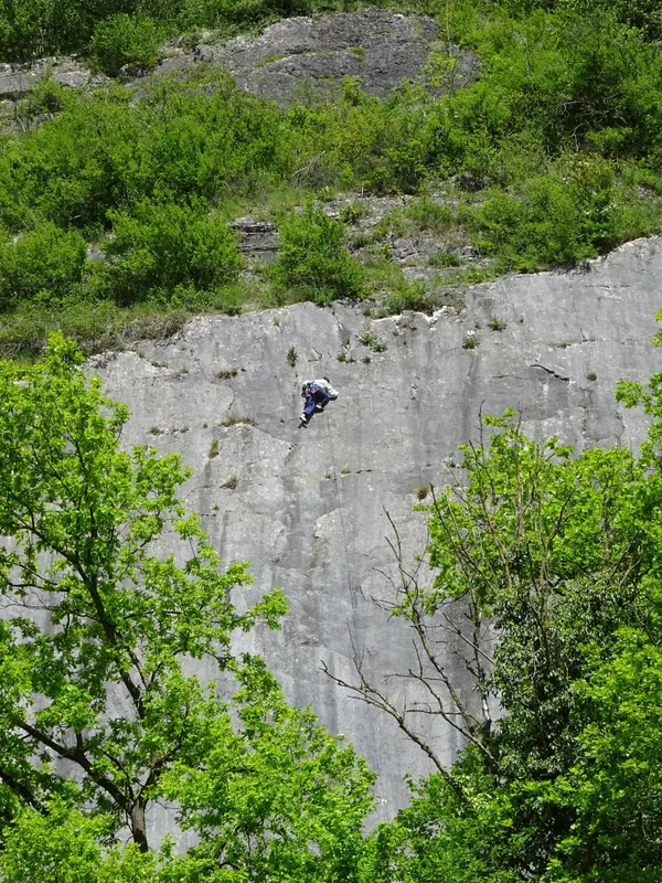Climbing at Tilff (Belgium)