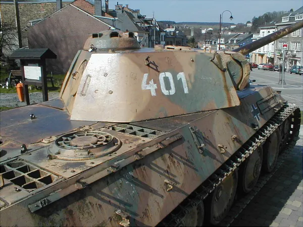 Char Panther V se trouvant à Houffalize