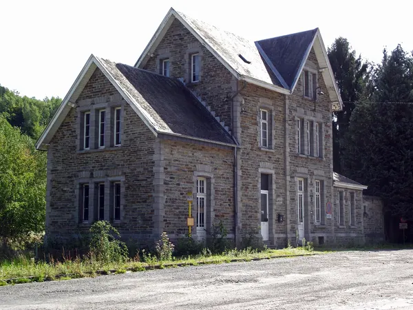 Alle station building, just outside the village, now used as a local office for the Société Régionale Wallonne du Transport
