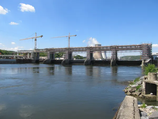 Le site éclusier d’Ampsin-Neuville à Tihange, en Belgique.