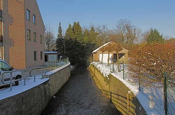 Dalhem, Germany: The Bolland close to its confluence with the Berwinne river