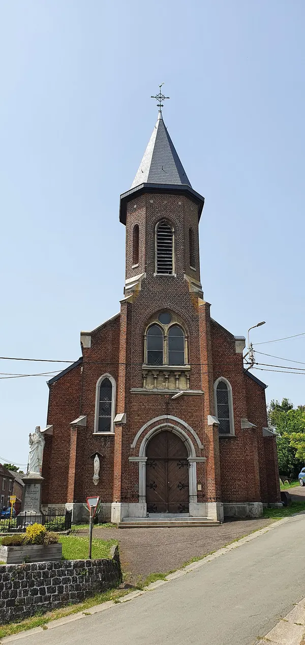 Lamontzée (Belgium), the St. Maurice church (1863 – Architect J. L.Blandot-Grayet) Lamontzée, Churches in Burdinne, Churches in Huy
