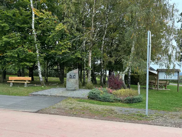 Korean War Monument picnic place above Grand-Sart.