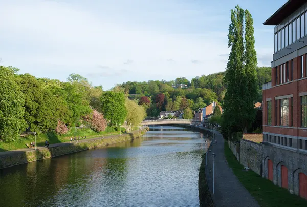 La Sambre in Namur viewed from Quai de l'Abbaye