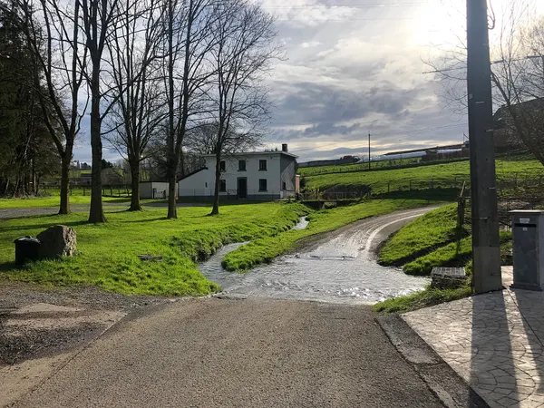Voorde bij de Sint-Gilliskapel in Mortier, in maart 2024.