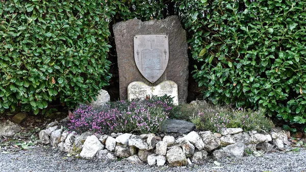 Stavelot - monument for killed American soldiers while defending Stavelot on dec 18 1944