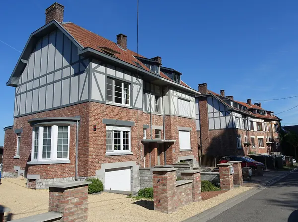 Micheroux houses in cottage style near former coal mine