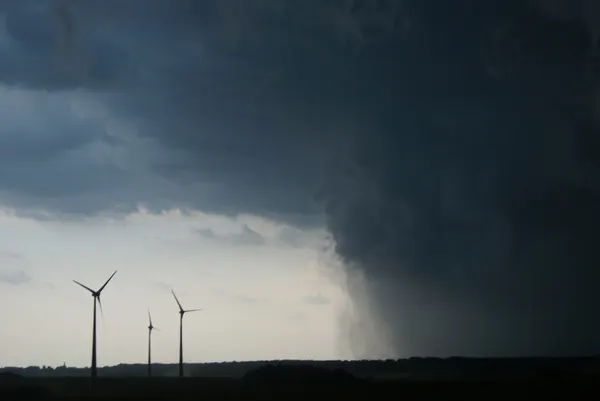 Storm raging over Yvoir/Spontin on 14th of July 2010.