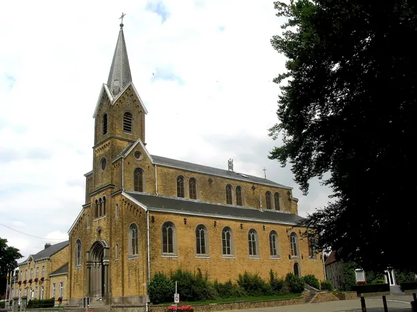 Vierset-Barse (Belgium), the St. Martin church (1858).