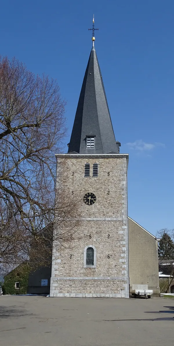 Église Saint Lambert in Sart-lez-Spa (Jalhay), Wallonia, Belgium.