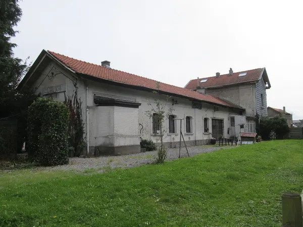 Former Clavier railway station on the Belgian line 126 Statte–Ciney.
