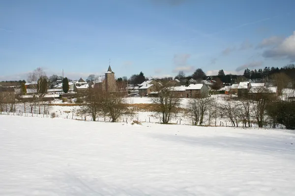 Samrée (Belgium), the village in the winter.