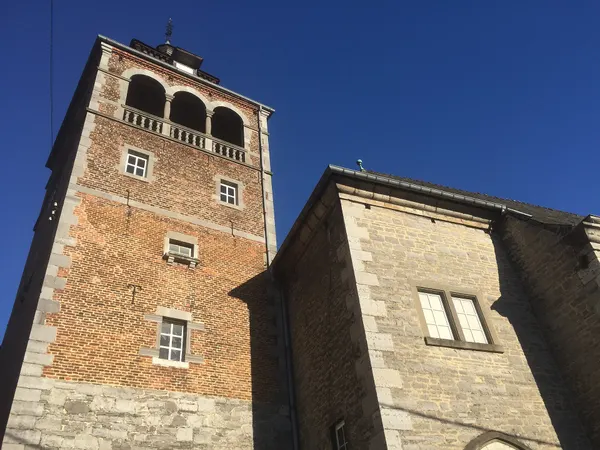 The original building from the Leffe beer logo. Here is another image. https://en.wikipedia.org/wiki/Leffe