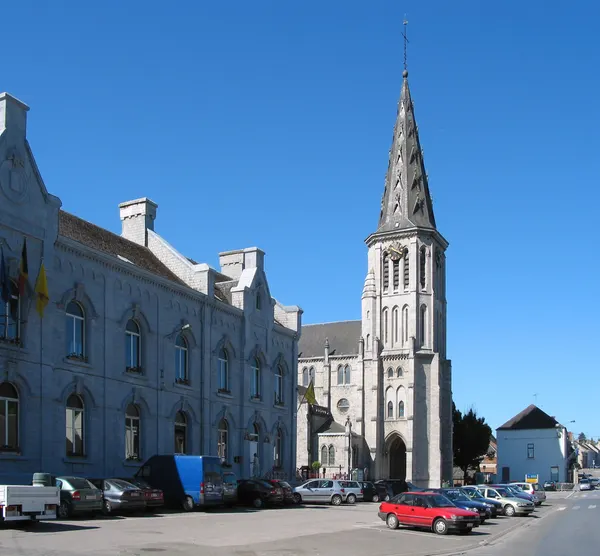Cerfontaine, Belgium, the St. Lambert's church (1884).