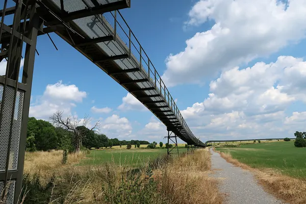 Transportband van terril Hena bij Aigremont (Awirs) in Flemalle