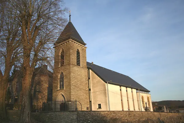 Gros-Fays (Belgium), the St. Peter church (XVI-XXth century).