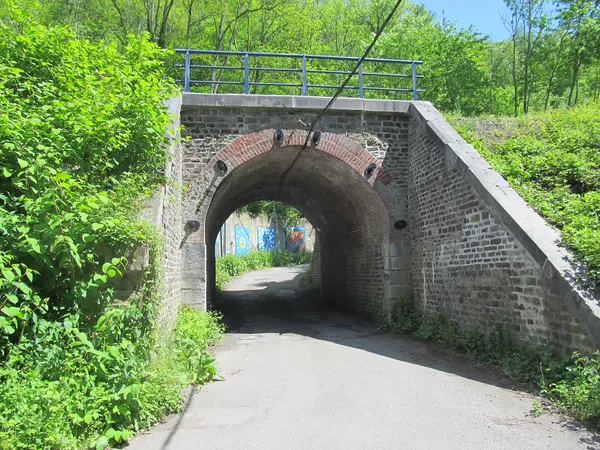 Bridge of the 126 Statte – Ciney railway line in Belgium, near Marchin.