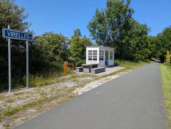 Former railway 126 stop in Virelles, Belgium