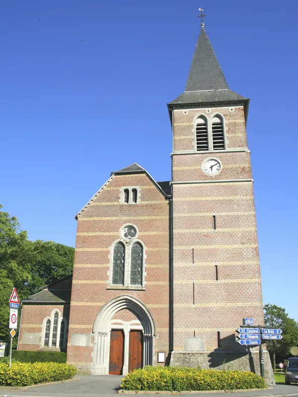 Cul-des-Sarts (Belgium), the St. Peter and Paul church (1897-1898).