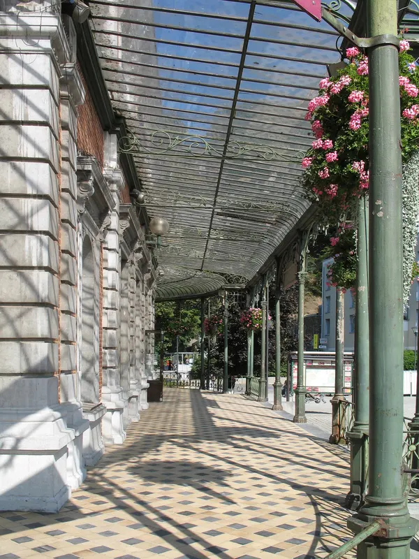 Spa, Belgium: tourist office (detail)