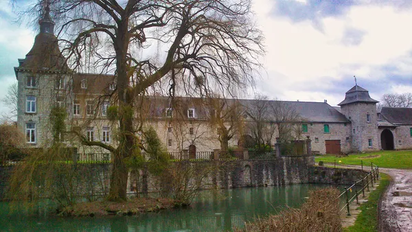 Château d'Avionpuits: château, partie de la ferme et de ses dépendances (EA); deux tours d'angle vers le parc, mur d'enceinte du parc (à…