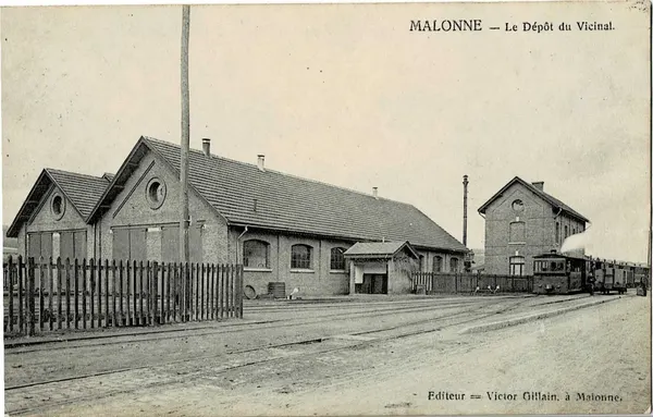 MALONNE - Le Dépôt du Vicinal.