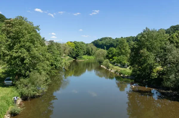 Comblain-au-Pont, view to the river (l'Amblève)