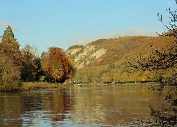 The Meuse river in Waulsort (Hastière, Belgium)