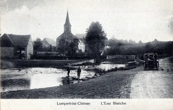 The village of Lompret (Belgium) at the end of the 19th/beginning of the 20th century