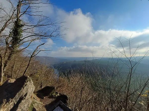 View from the Roche-aux-Faucons overlooking the Ourthe and the Esneux valley.