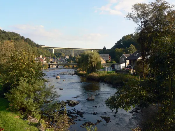 View towards the Remouchamps viaduct from Sougné, Aywaille, 2011