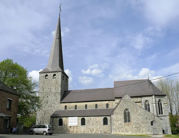 Biesme (Belgium), the St.Martin church (XIVth century).