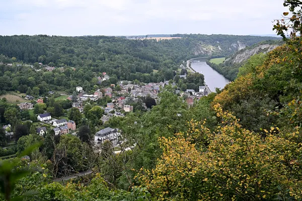 View of Waulsort from near Les Cascatelles, Hastière, 2025