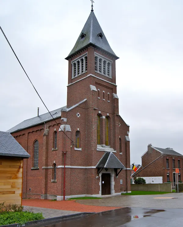 Blegny (Trembleur), Belgium: Church tower and the Saint Joseph's Chapel