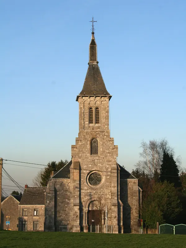 Méan (Belgium), the St. Stephen church (1874-1876).